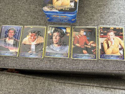 Star Trek Distinguished Officers Series James T. Kirk Collector Cards (Tin Included)