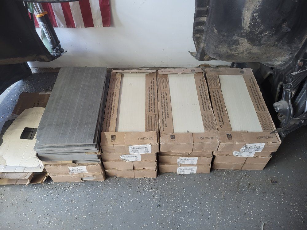 12 boxes of 12x24 tiles