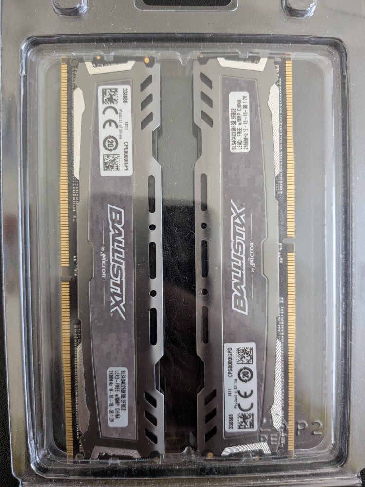 Ballistix Sport LT 8GB Kit (2 x 4GB) DDR4 2666 MHz UDIMM RAM Memory