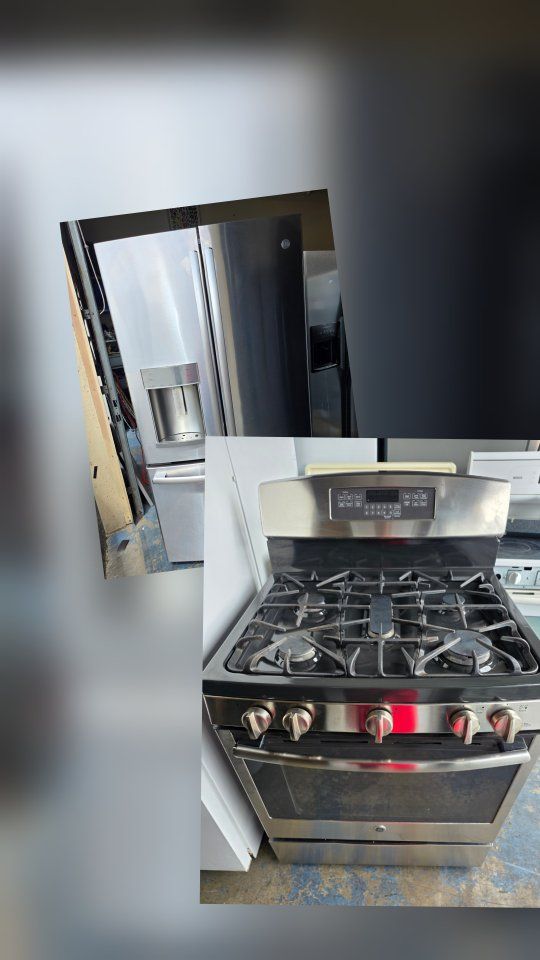 ge refrigerator and gas stovek