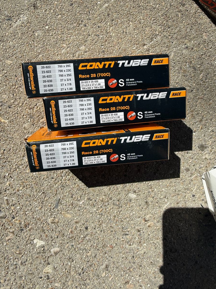 Variety of 700C Tubes, new in boxes