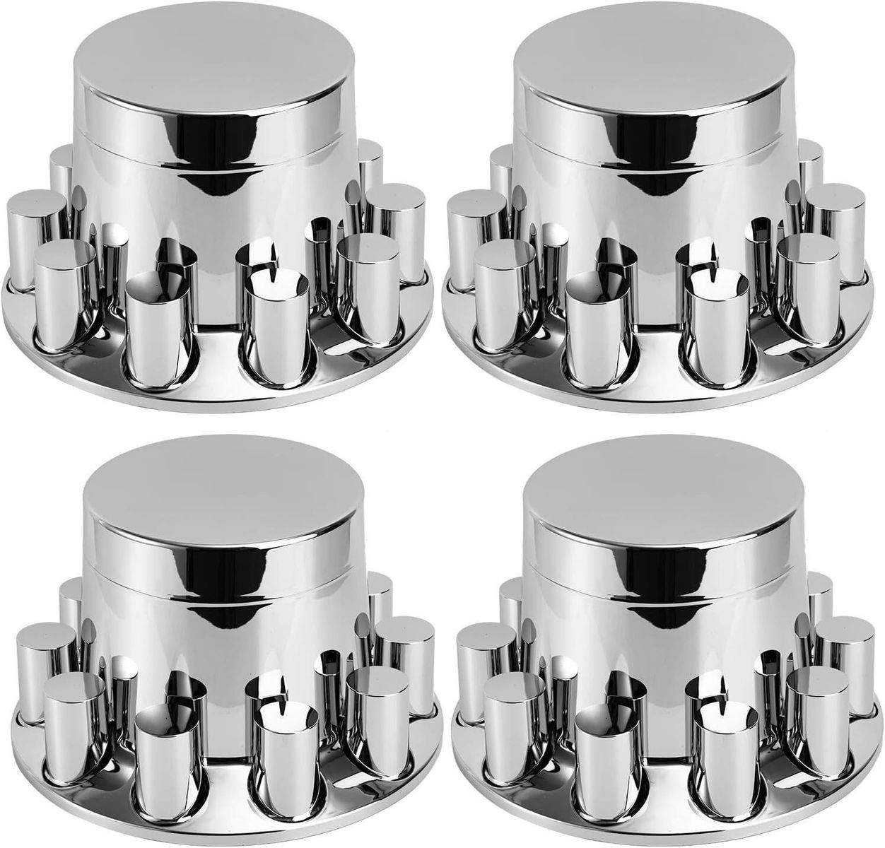 4ct Rear Axle Wheel Covers w/33mm Lug Nut Covers