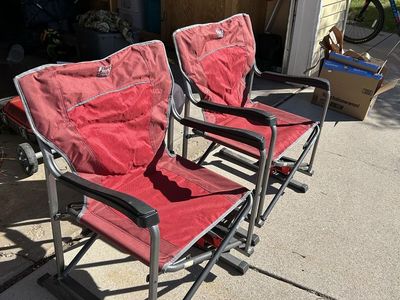 Rocking camp chairs
