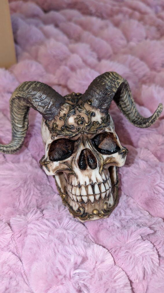 Day of The Dead El Diablo Horned Devil Skull Hell