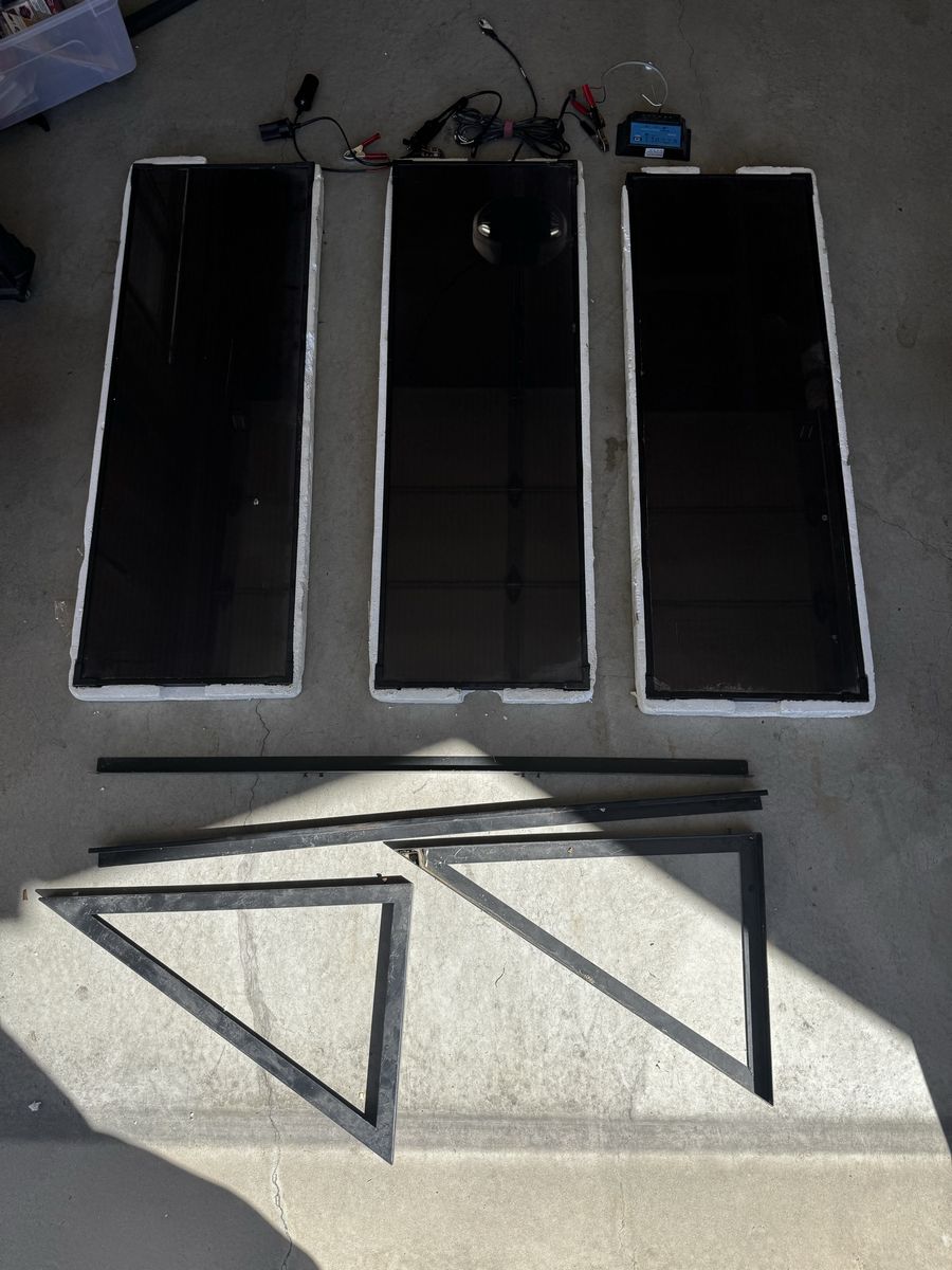 Solar Panels Set with Controller and Mounting Brackets