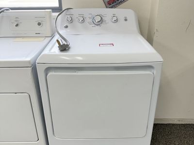 GE White Electric Clothes Dryer with Power Cord