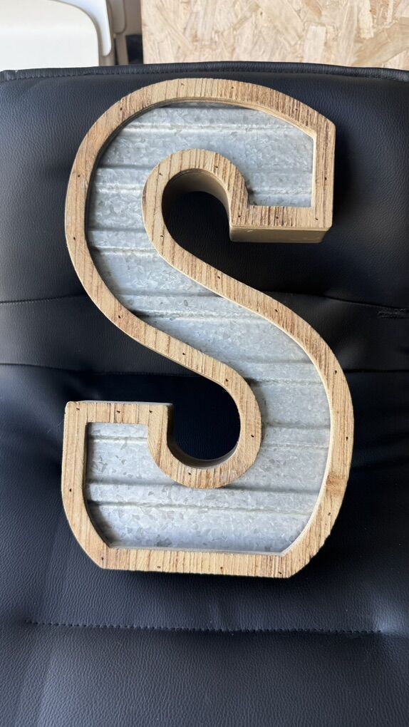 Letter S Decor Hanging/standing