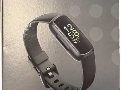 Fitbit Inspire 3 Health and Fitness Tracker - Black with Charging Cable and Box