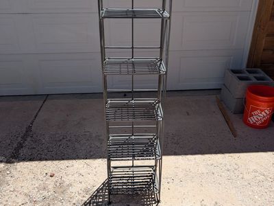 Metal bookshelf