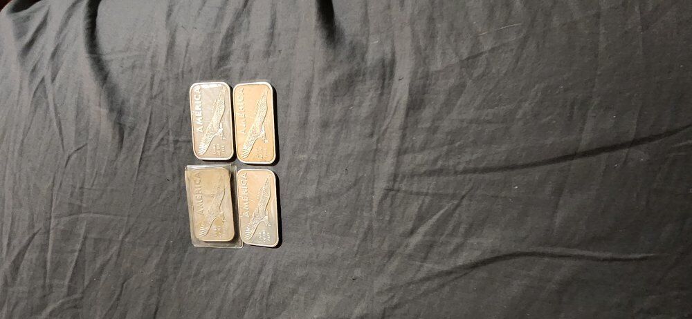 Vintage 1 oz Silver bars by American Argent Mint!