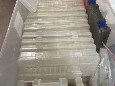 20 plastic Fishing and or craft boxes.