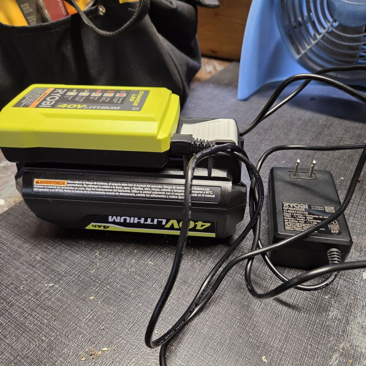 ryobi 40 volt lithium battery and charger