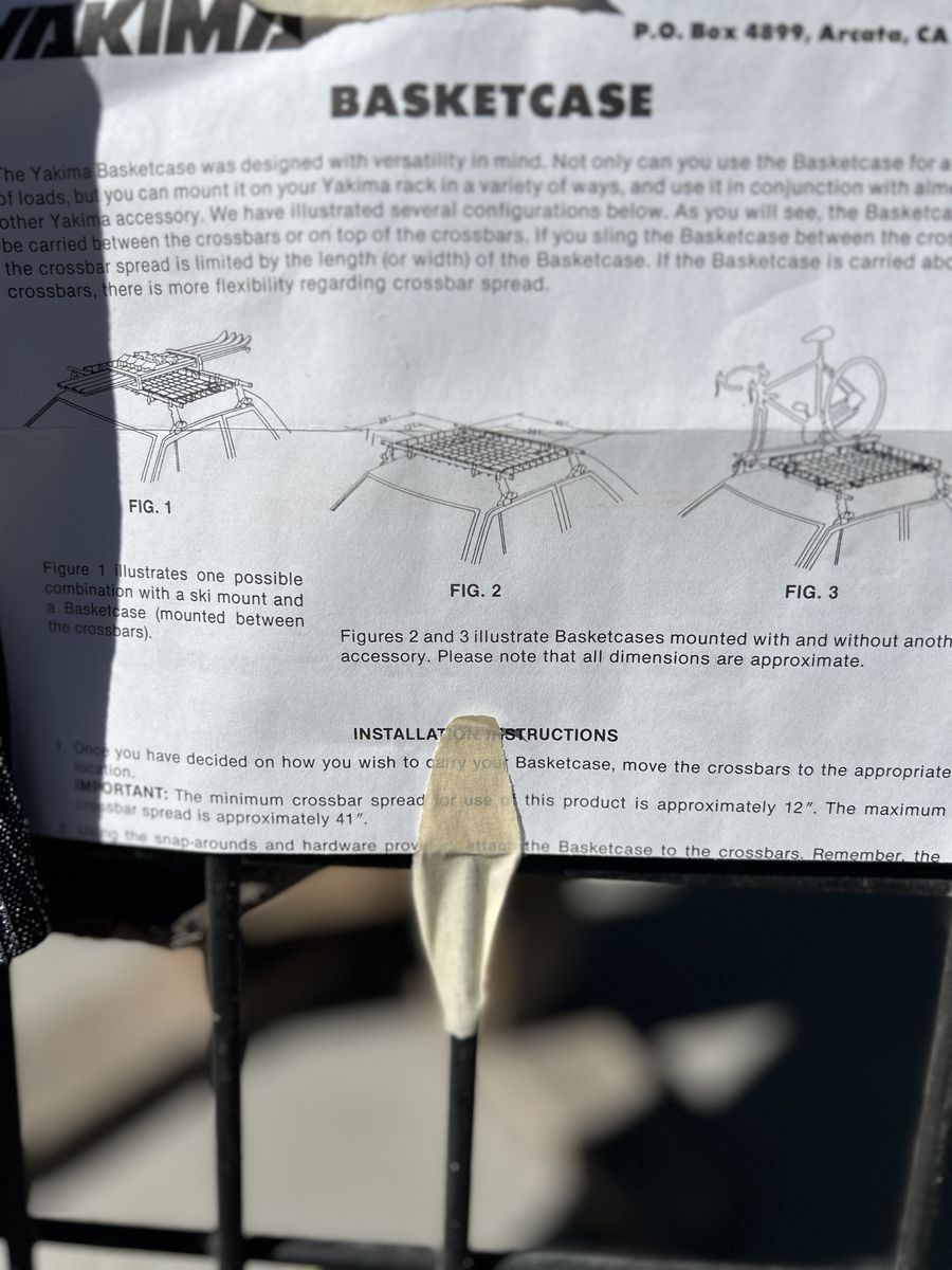Yakima Roof Basket