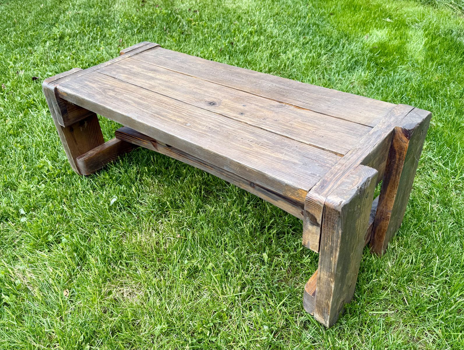Antique wood bench