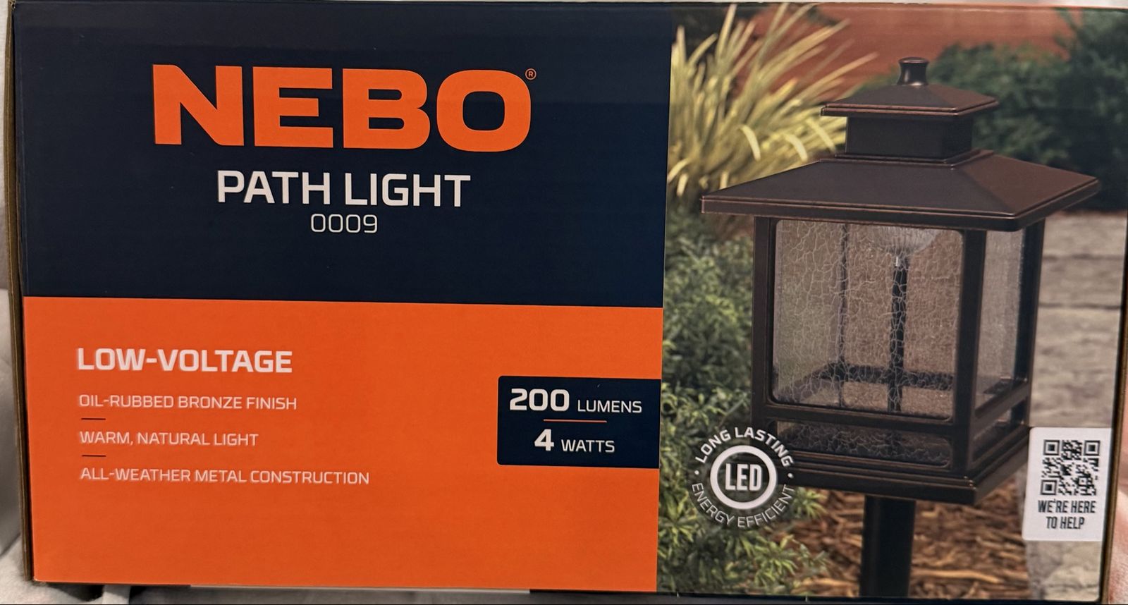 NEBO NEB-LSP-0009 Low-Voltage Path Light - 200 Lumens, Oil-Rubbed Bronze LED