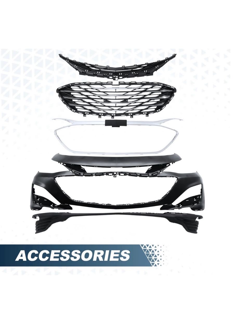 PENSUN Front Bumper Cover Kit Fit for 2019-2022 Chevy Malibu