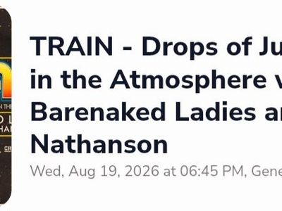 Train, Barenaked Ladies, and Matt Nathanson Concert Tickets (GA Lawn)