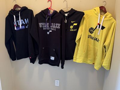 Lot of 4 Utah Jazz Hooded Sweatshirts