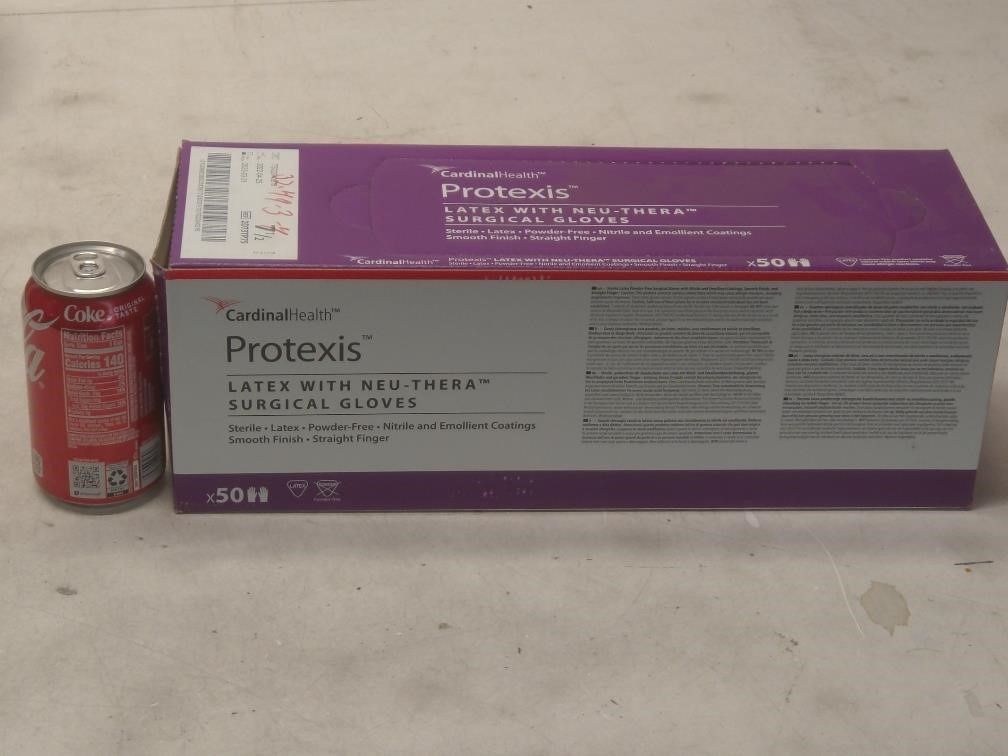 50ct Neu-Thera Latex Surgical Gloves Sz 7.5
