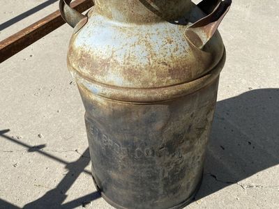 Antique milk can