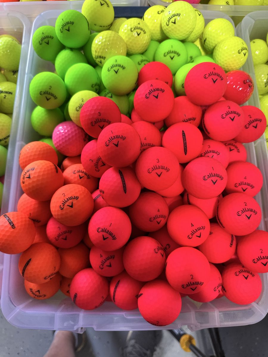 Like New Callaway Colored Golf Balls in Stock