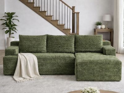 NEW 105” Sectional cloud Sofa moss Green