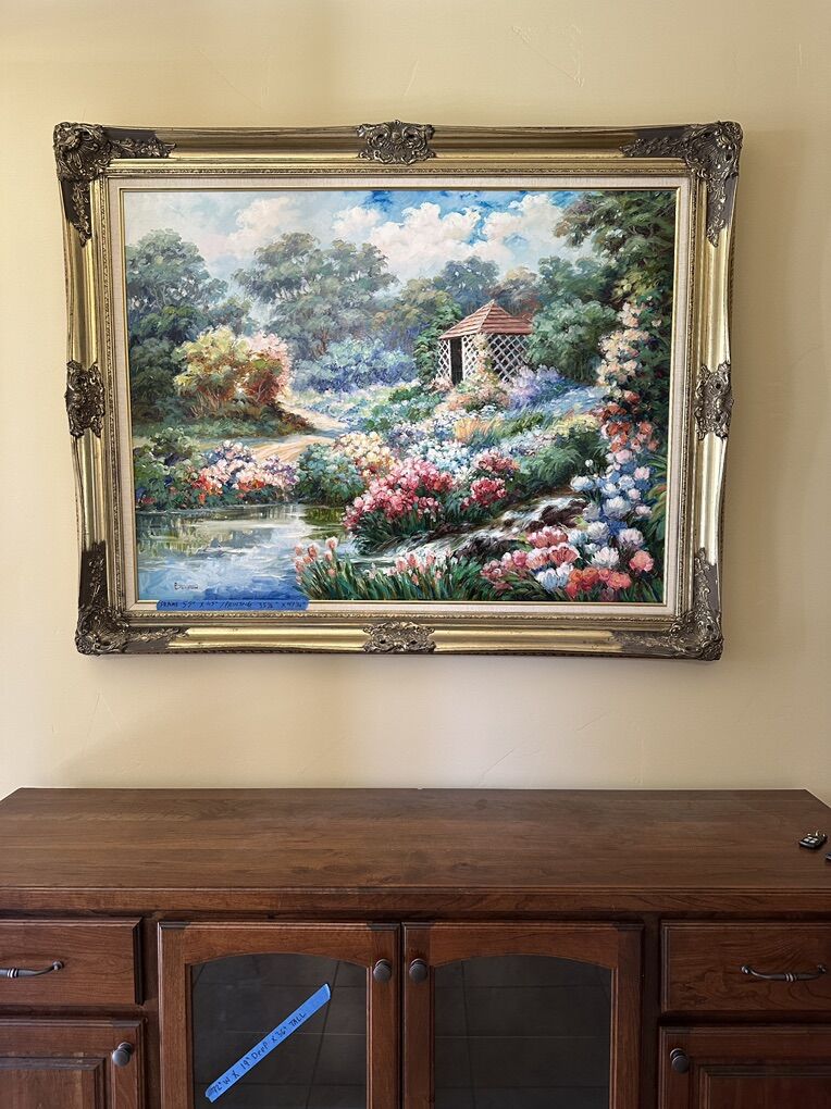 Closson Floral, Tree and Covered Gazebo Oil