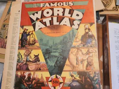 The Famous World Atlas by Alexander Gross - Entirely New Edition Geographia Map Co N.Y.C.