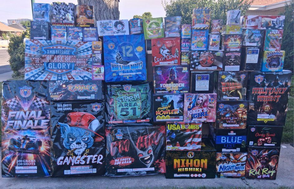Fireworks : Cakes, Fountains, novelty