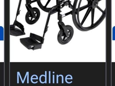 Medline extra wid3 wheel chair
