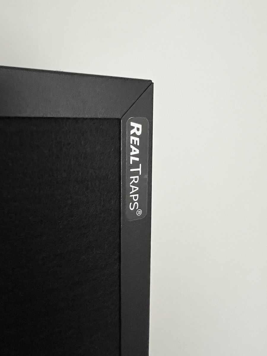 REALTRAPS Acoustic Panel, Black, Studio Sound Treatment
