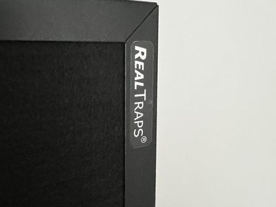 REALTRAPS Acoustic Panel, Black, Studio Sound Treatment