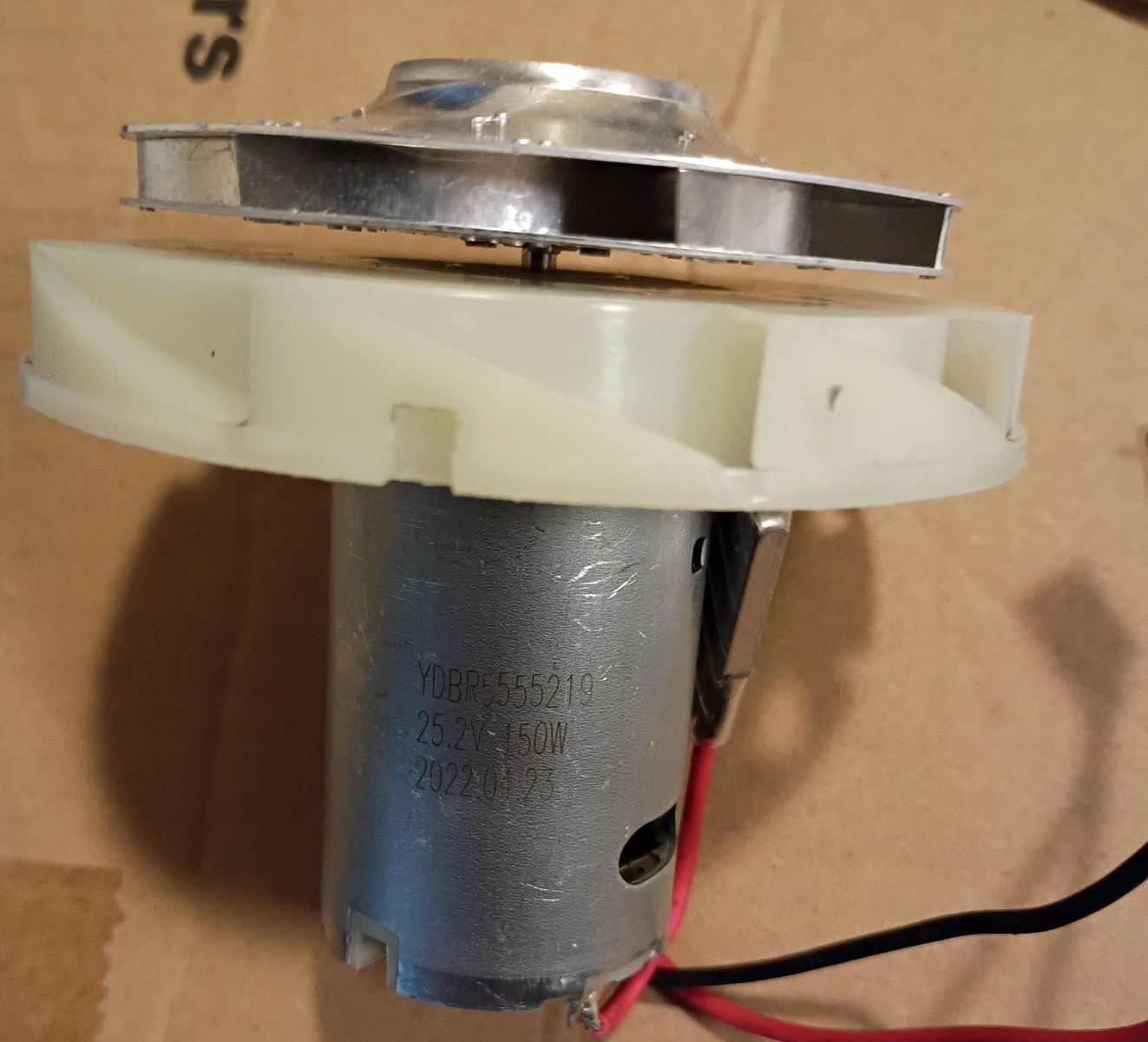 YDBR 25.2V 150W Vacuum Motor and Fan Assembly - Replacement Part