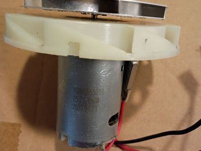 YDBR 25.2V 150W Vacuum Motor and Fan Assembly - Replacement Part