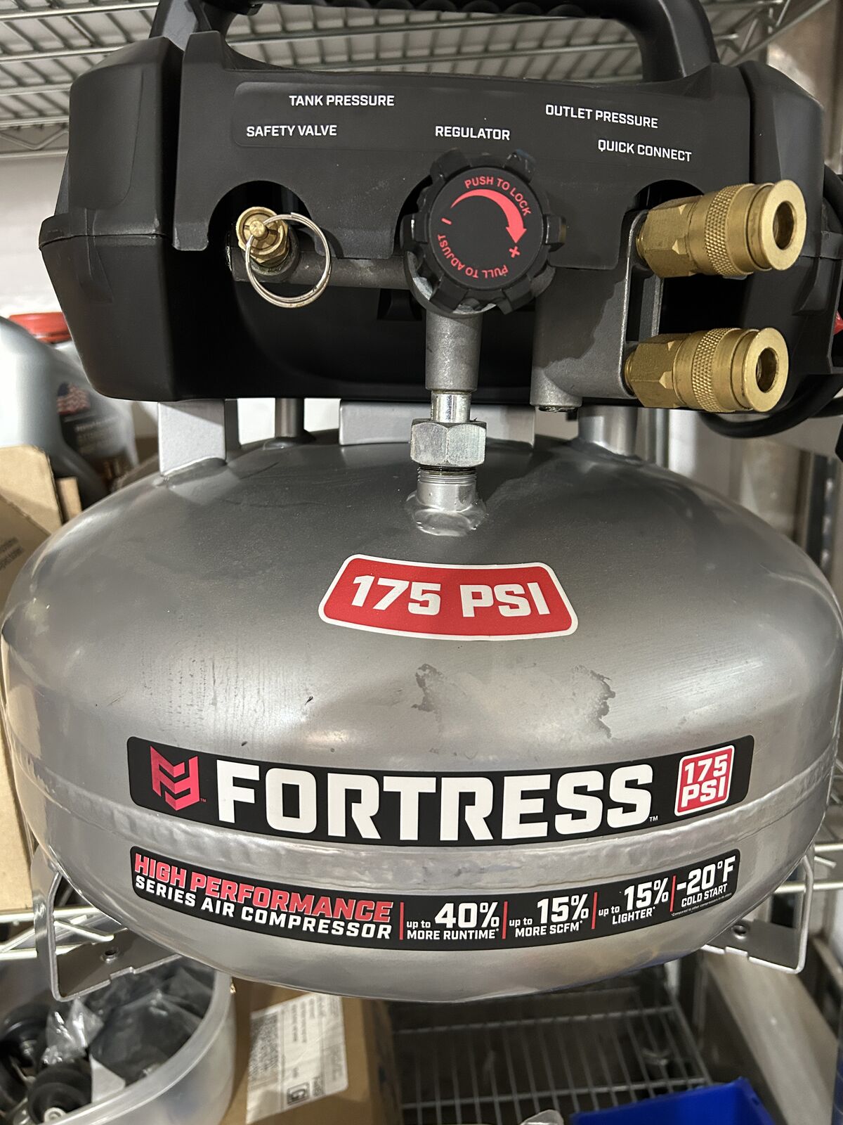 Air compressor Fortress 6 gallon high power barely used condition