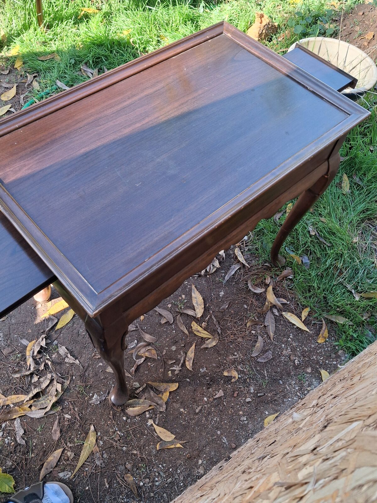 vintage Ethan Allen tea table