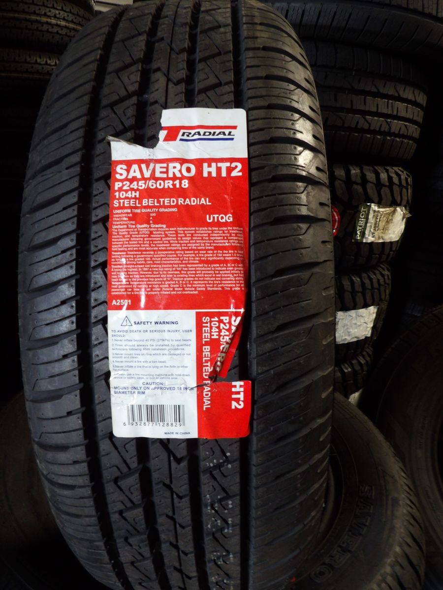 245/60R18 SAVERO GT RADIAL HT2 SET OF NEW TIRES