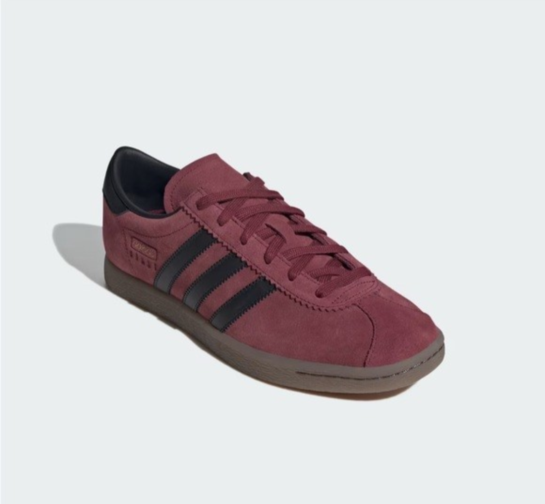 Men's 10 Adidas STADT SHOES sneakers burgundy / black