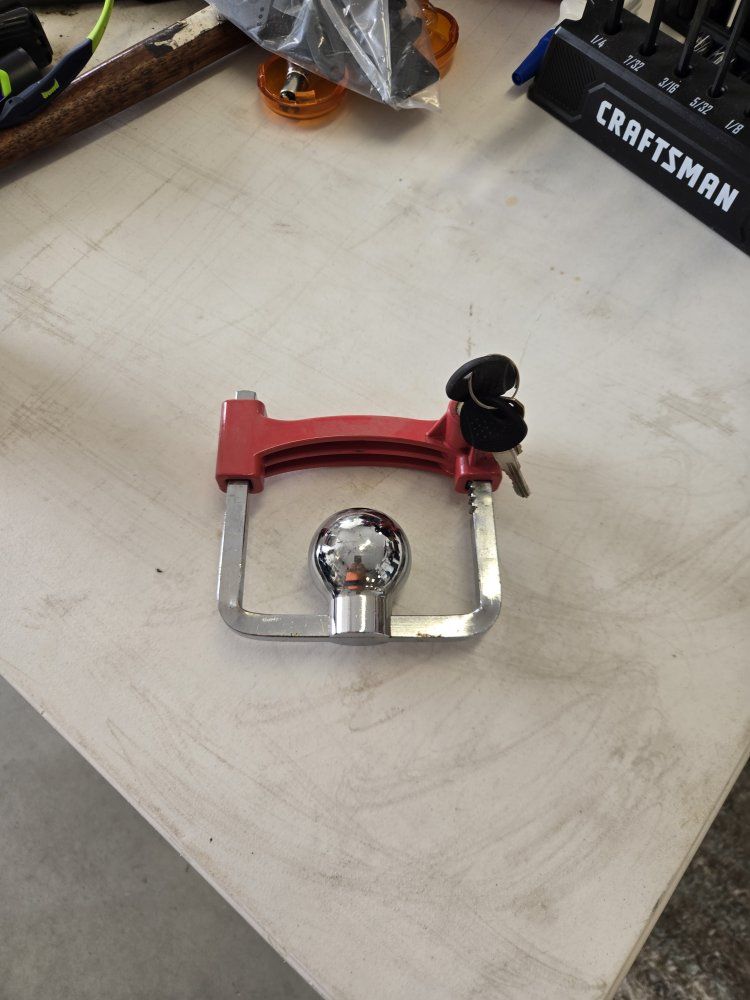 trailer ball lock