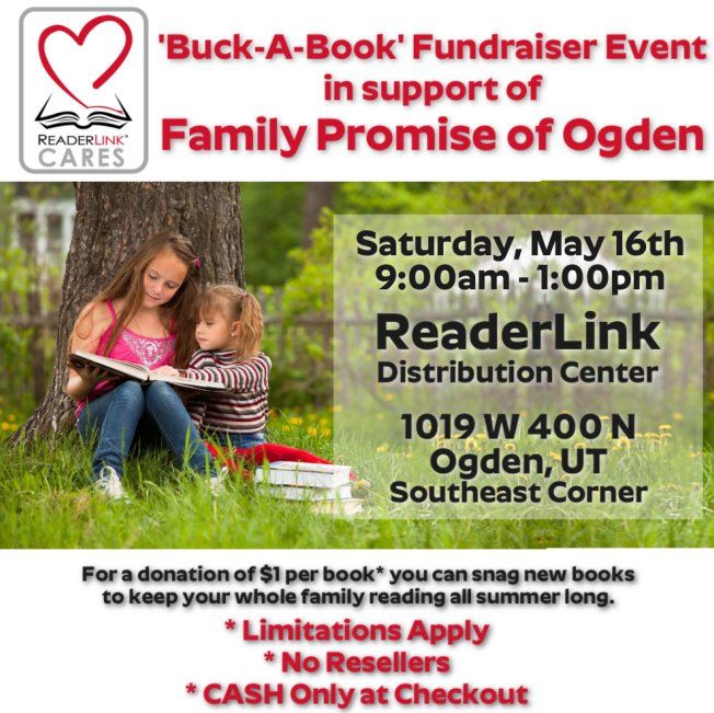 Buck-A-Book Fundraiser - Family Promise of Ogden - $1 Donation per Book - May 16th, Ogden, UT