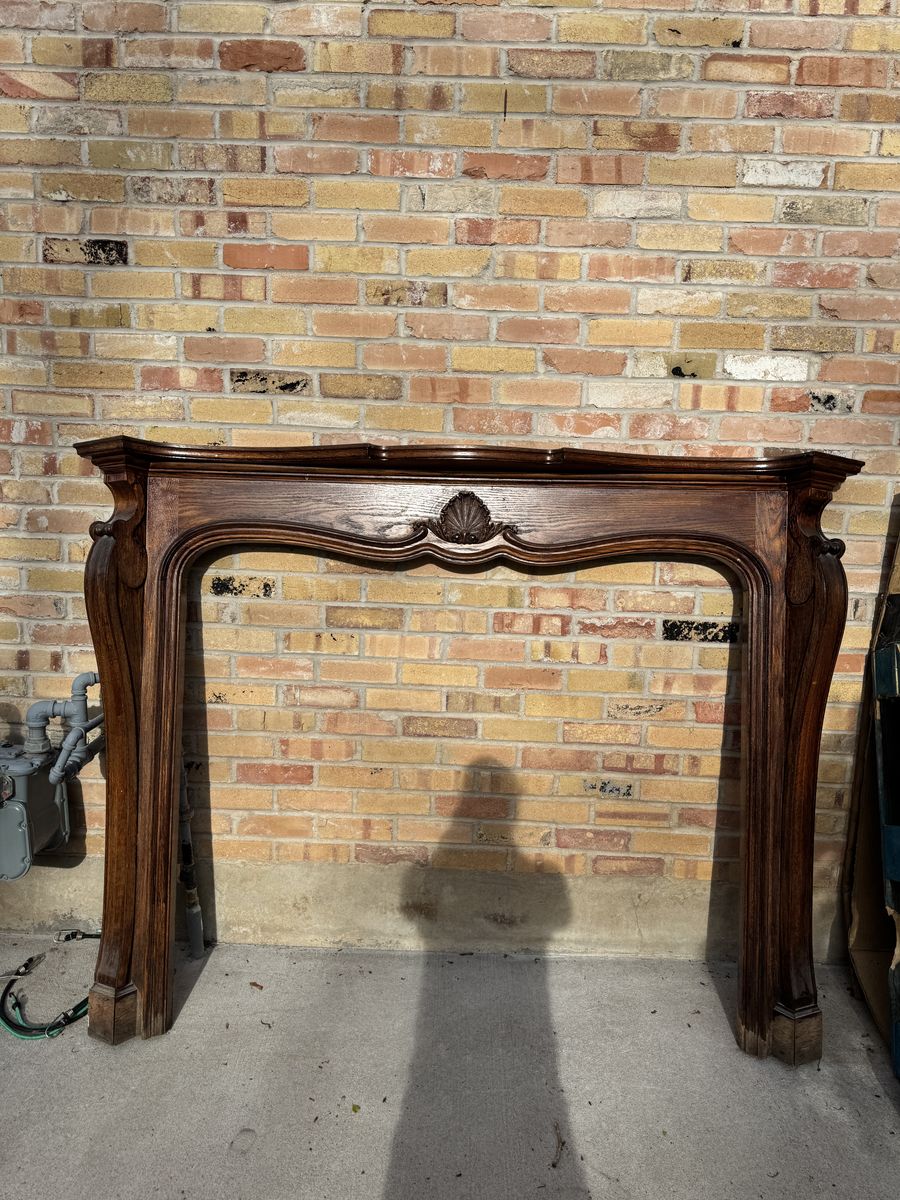 Wood Fireplace Mantle