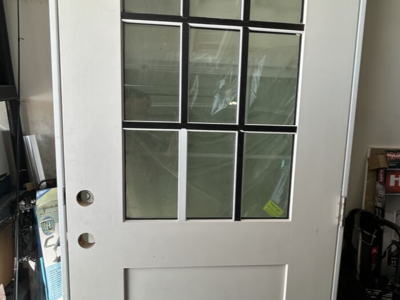 Brand New Prehung Therma-Tru Half Lite Fiberglass Exterior Door 36x80