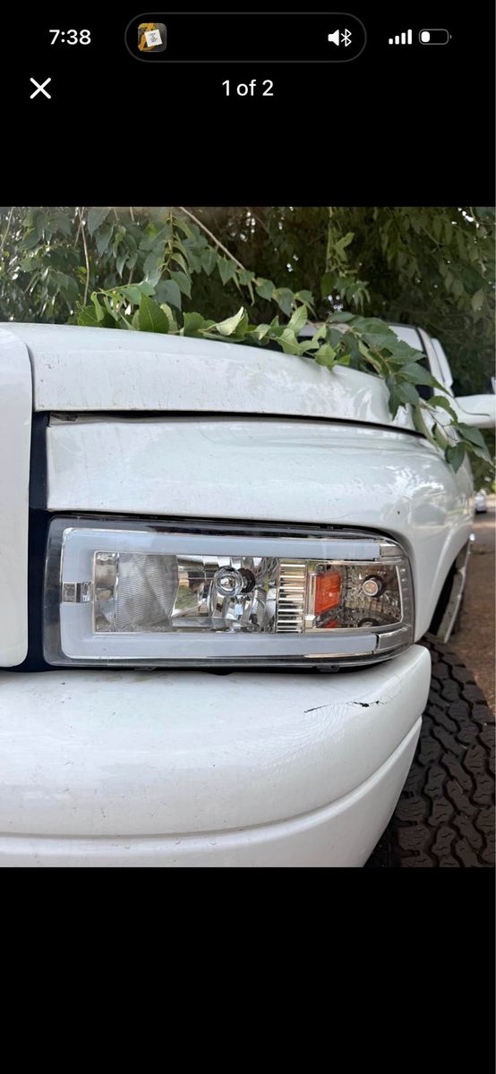 2nd gen 1500 2500 3500 Custom LED Light Bar Headlights Pair
