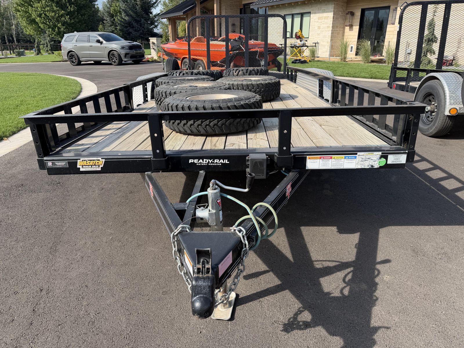 7x20 utility/utv trailer with ramps