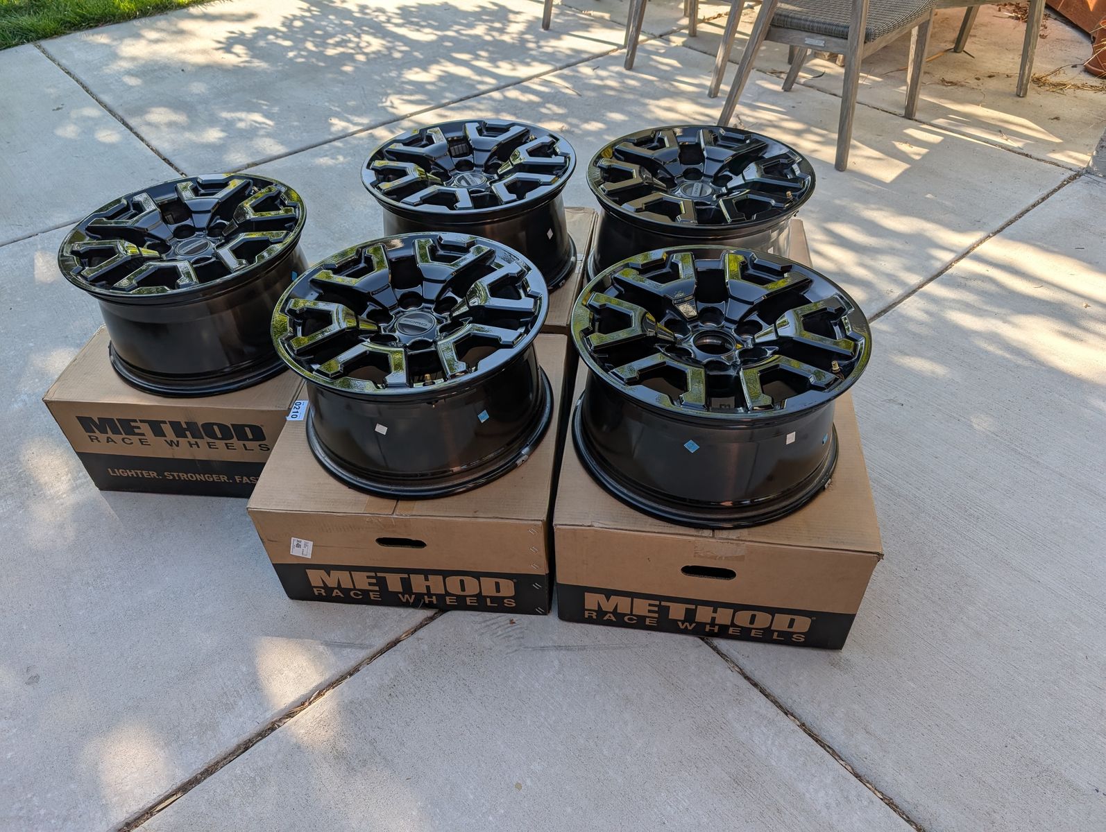 2023 Ford Bronco Raptor 17" OEM Factory Black Wheels - Set of 5