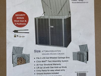 Storage shed - Brand new
