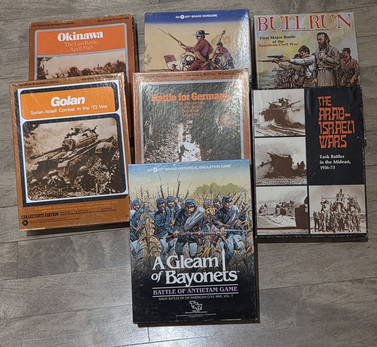 *Vintage* Avalon Hill SPI TSR War Board Games WWII Civil War MORE (x7)