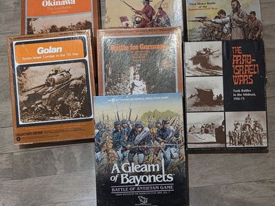 *Vintage* Avalon Hill SPI TSR War Board Games WWII Civil War MORE (x7)