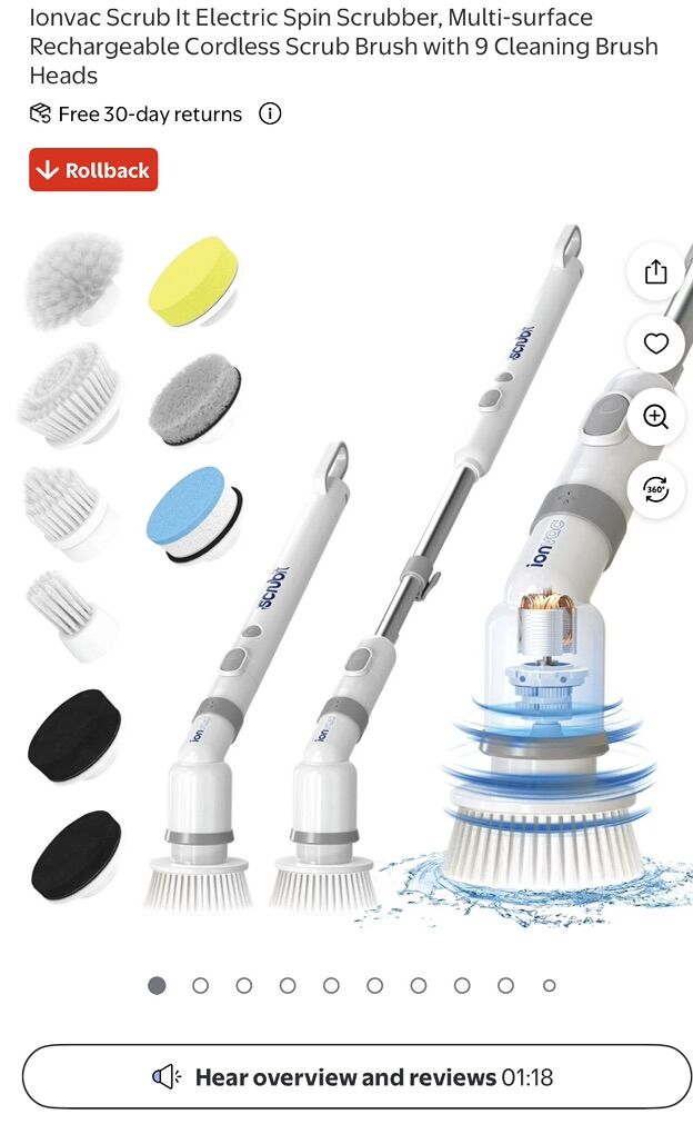 Scrub It Electric Spin Scrubber
