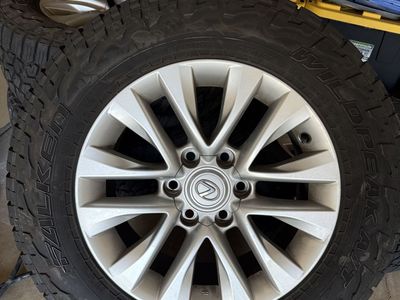 Lexus GX460 OEM 18” Wheels + Falken Wildpeak AT3W Tires (Set of 5)